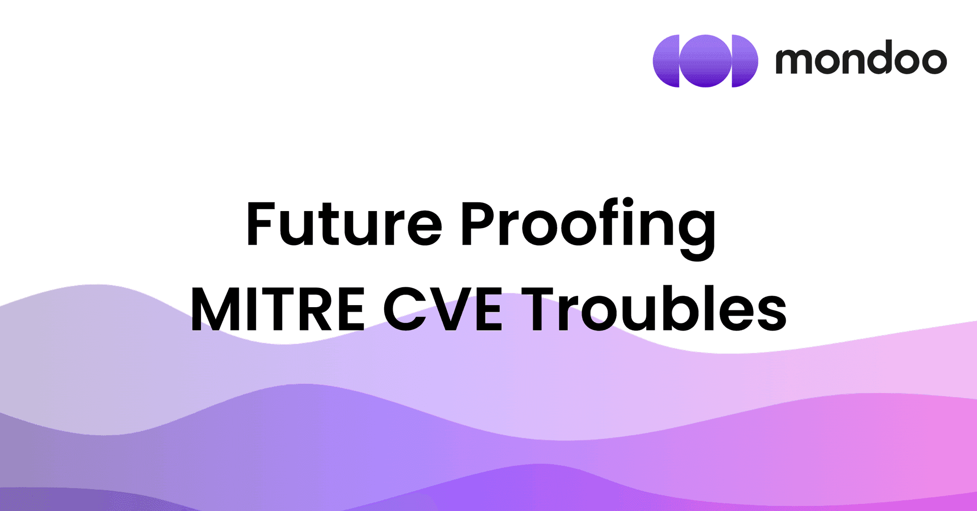 Future Proofing MITRE CVE Troubles