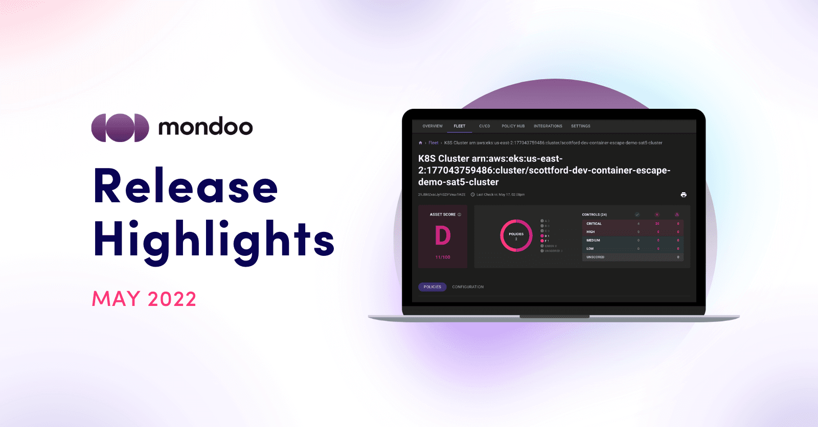ICYMI: Mondoo Release Highlights for May 2022