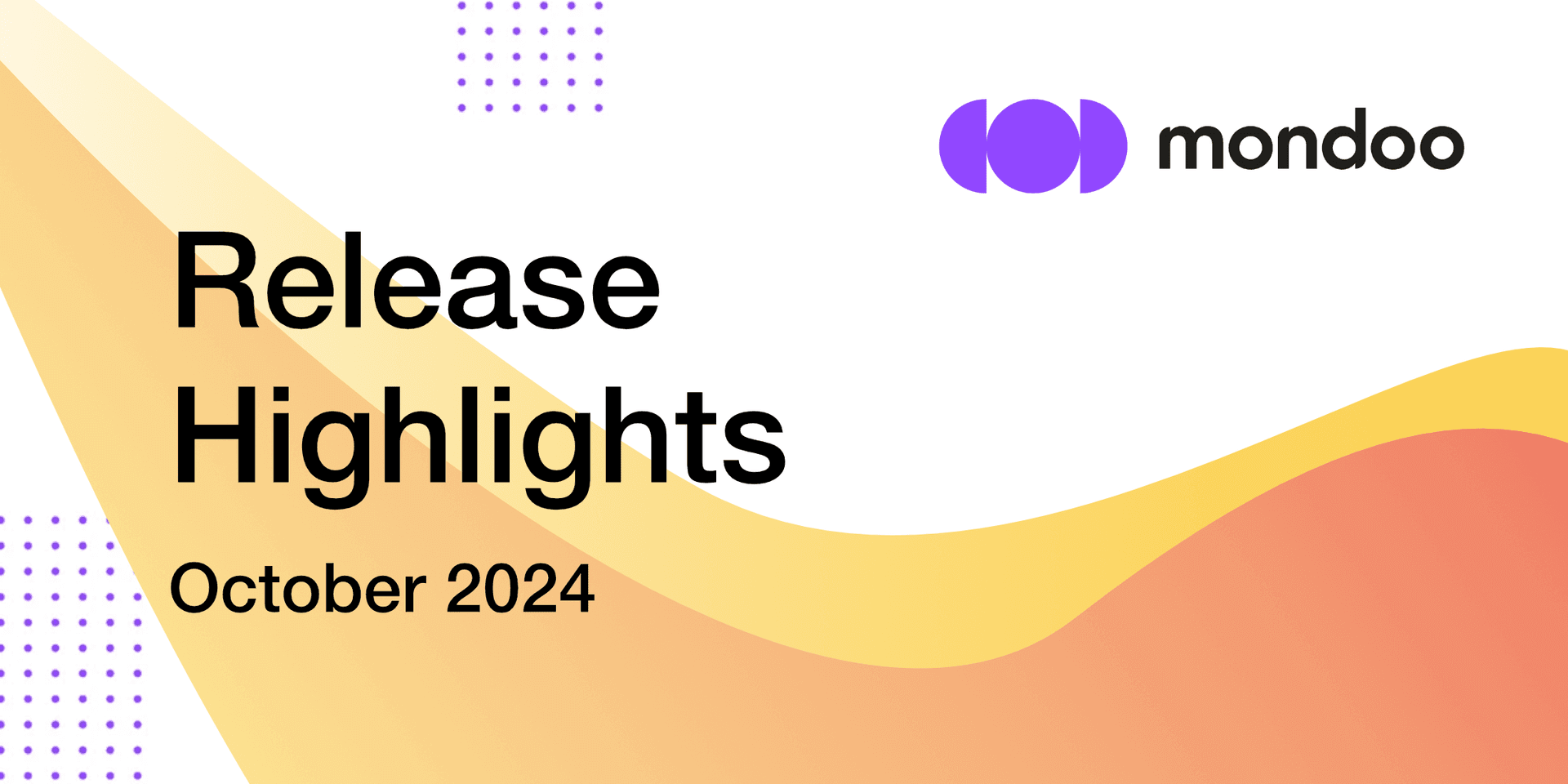 Mondoo October 2024 Release Highlights
