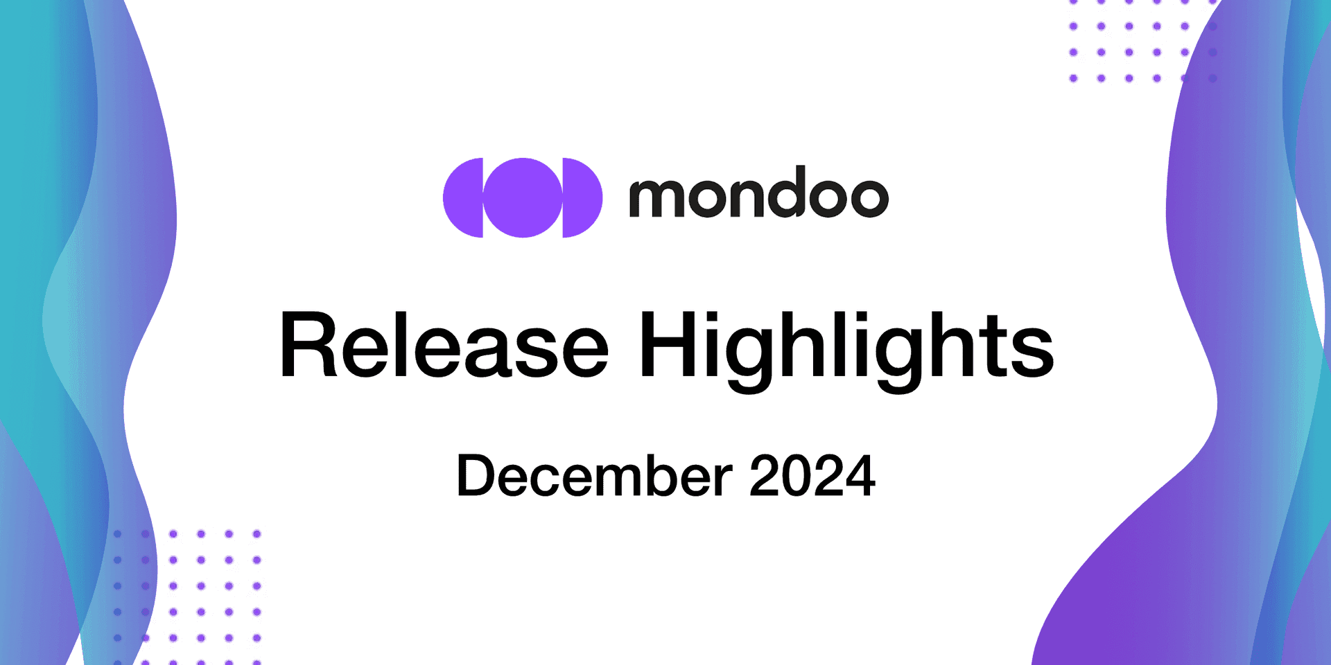 Mondoo Release Highlights December 2024