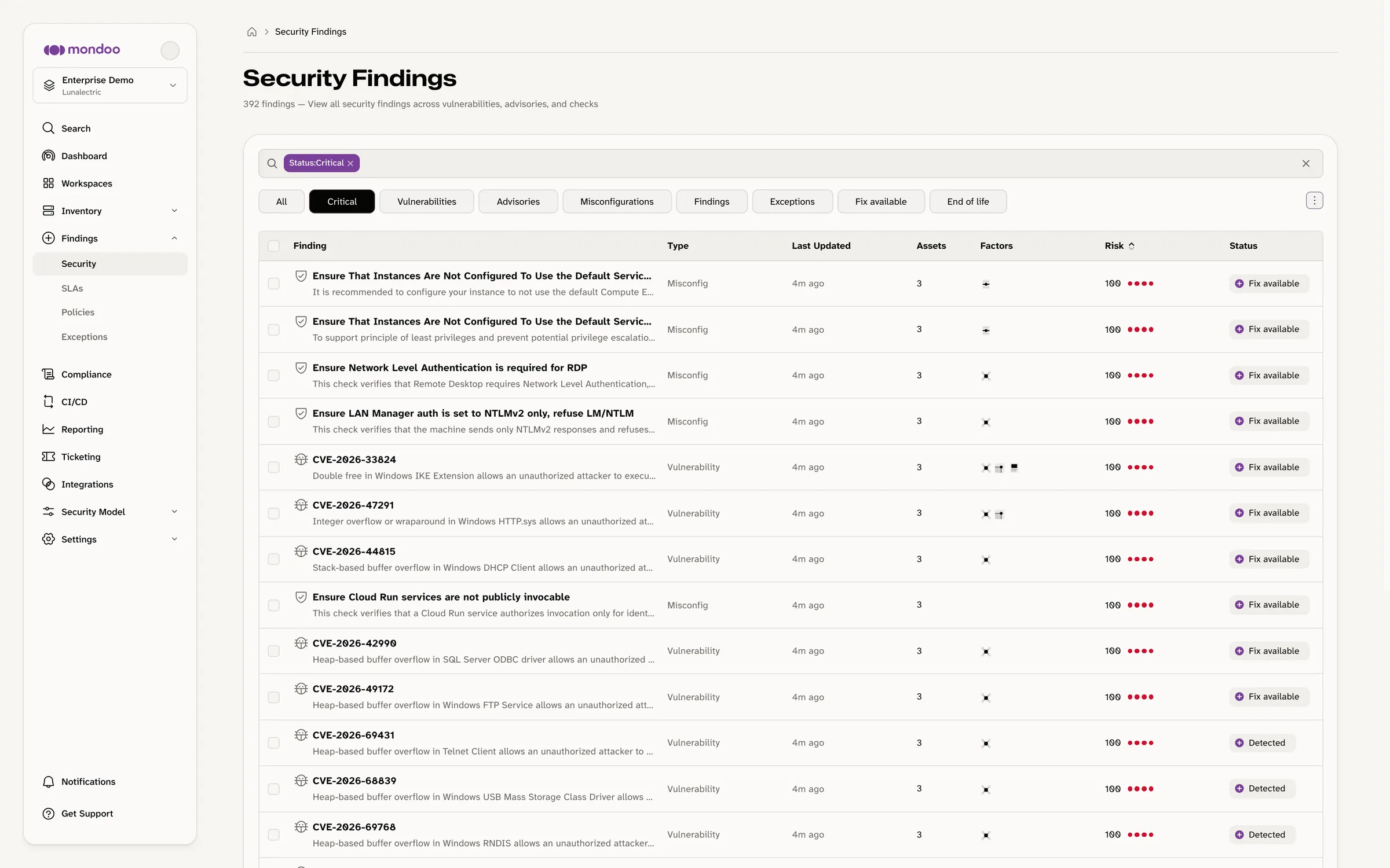 Security Protection Dashboard