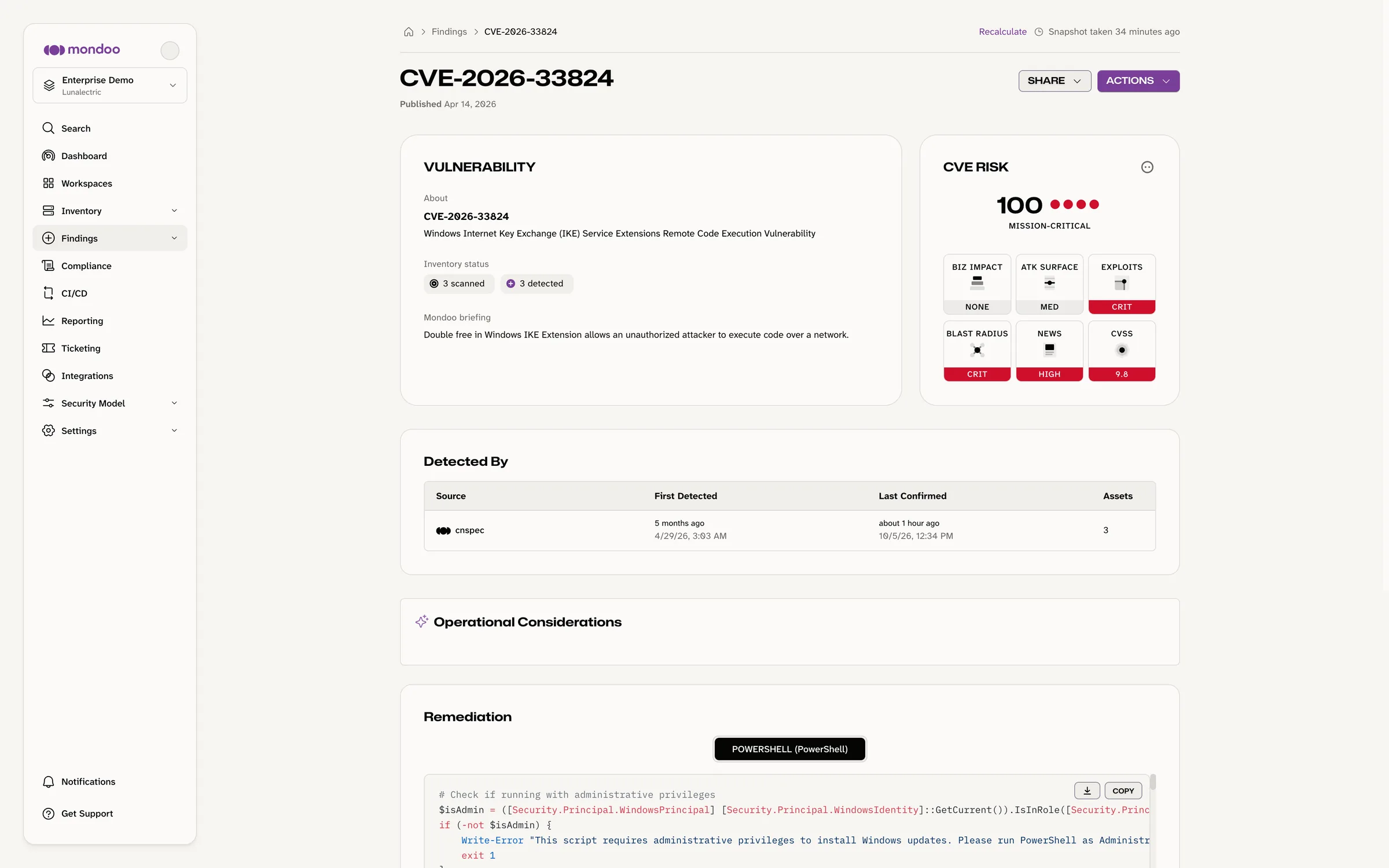 CVE Detection and Remediation