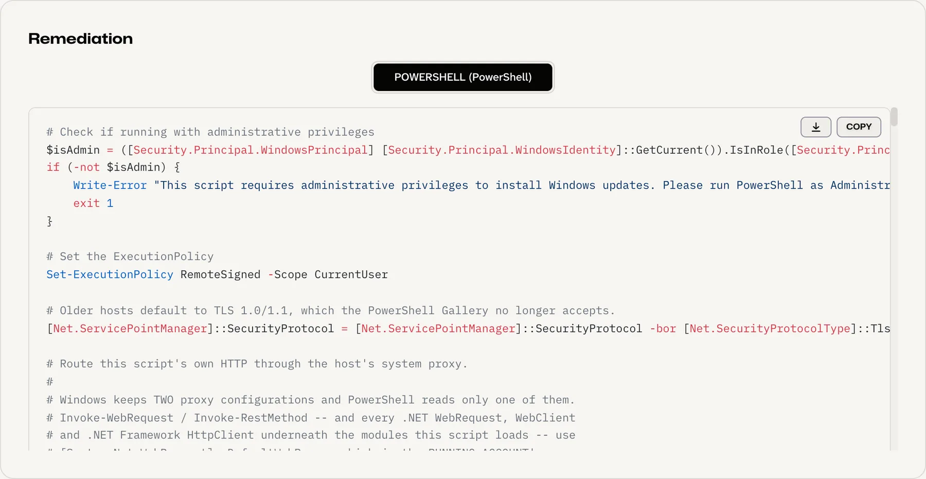 Mondoo remediation workflow