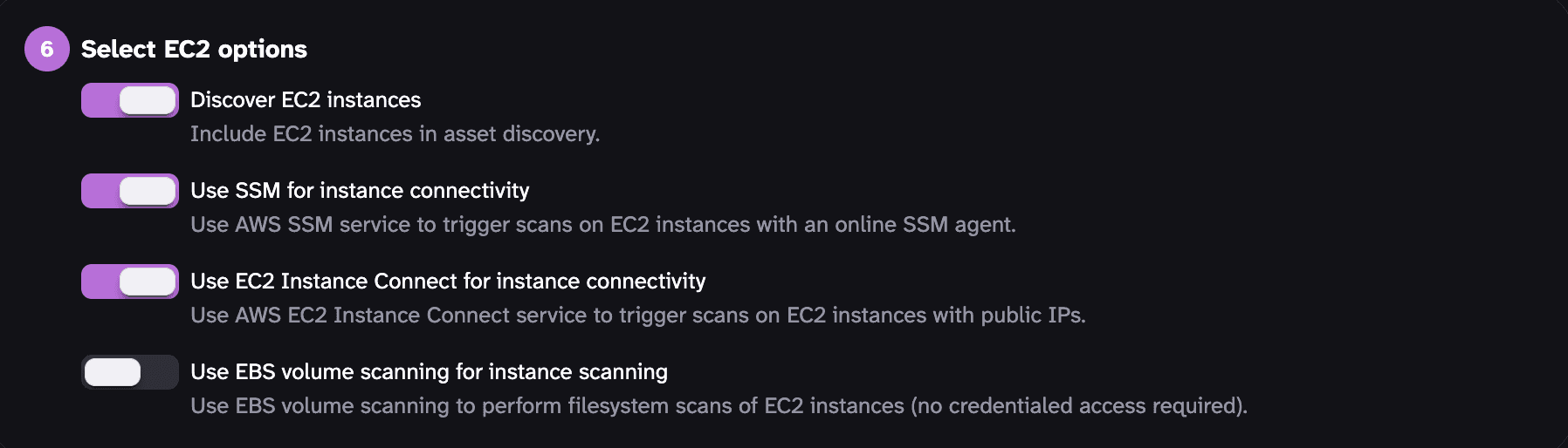 Mondoo serverless AWS integration EC2 options