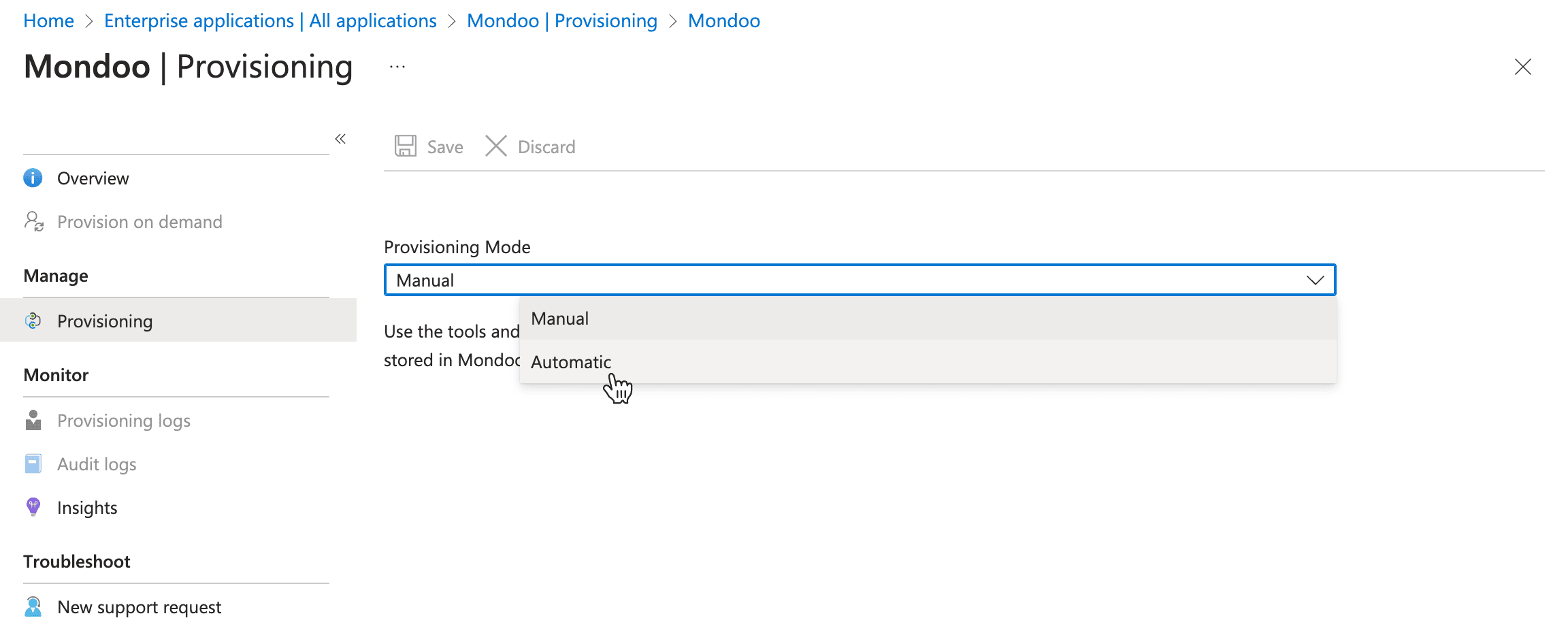 Entra provisioning