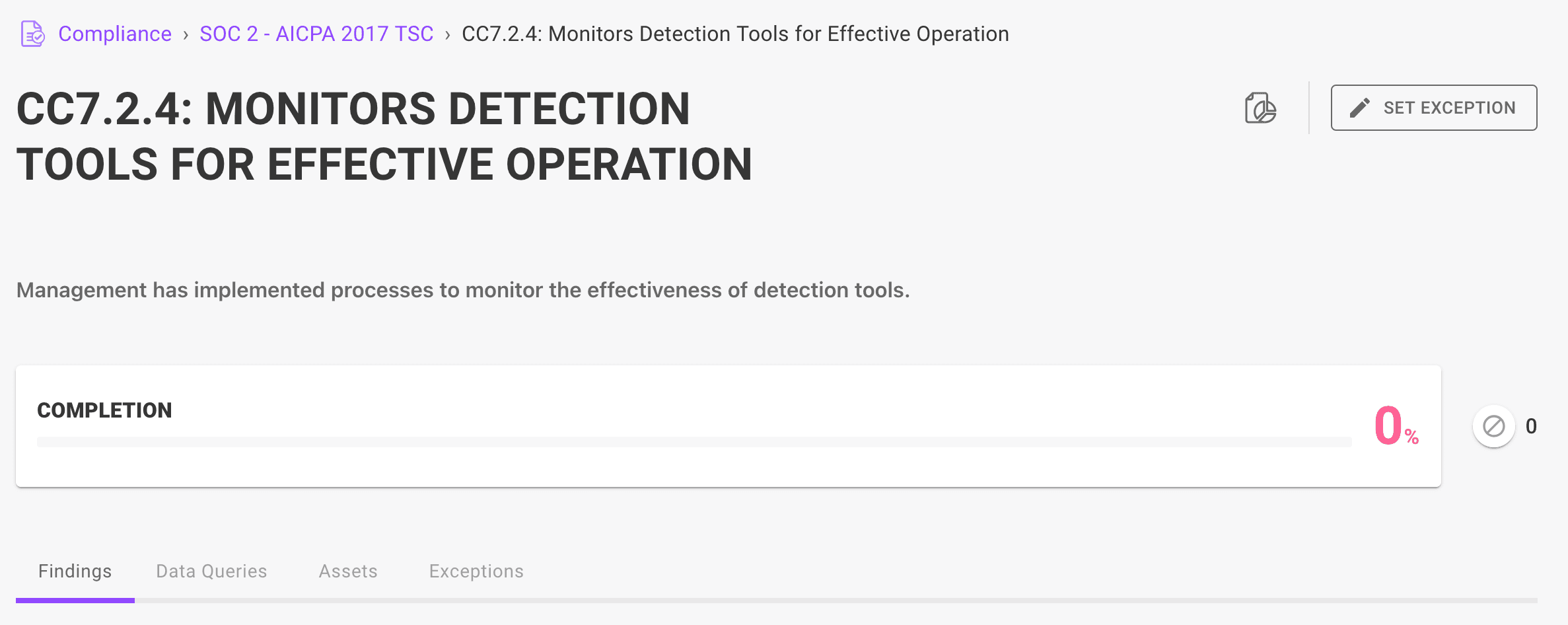 Control in the Mondoo App