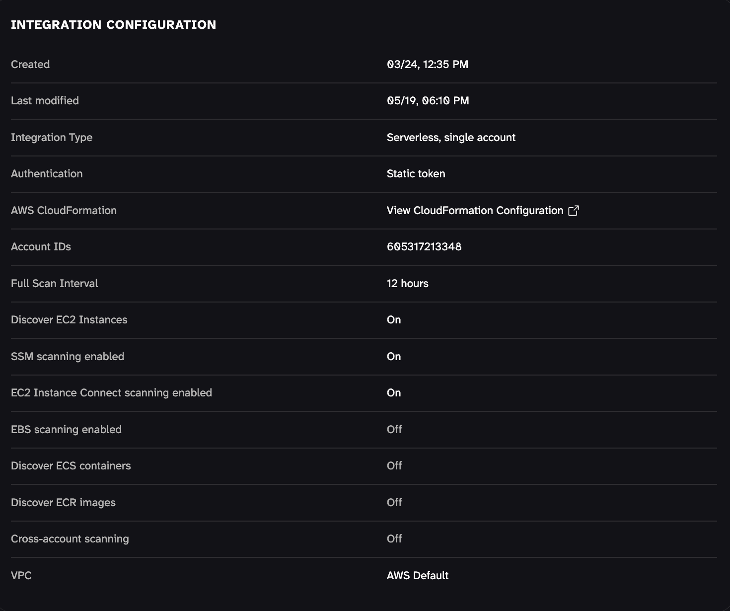 Reconfigure a Mondoo AWS integration