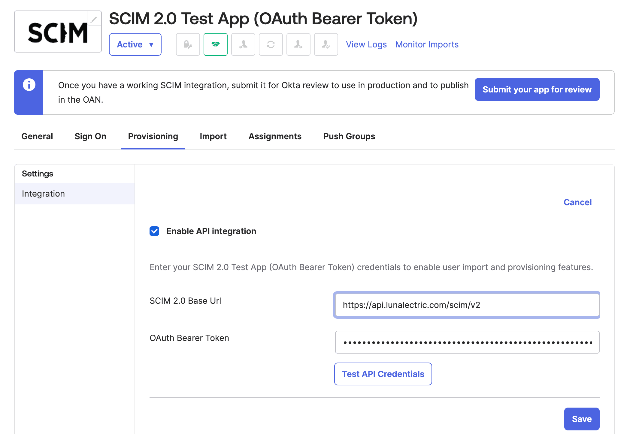 Okta provisioning