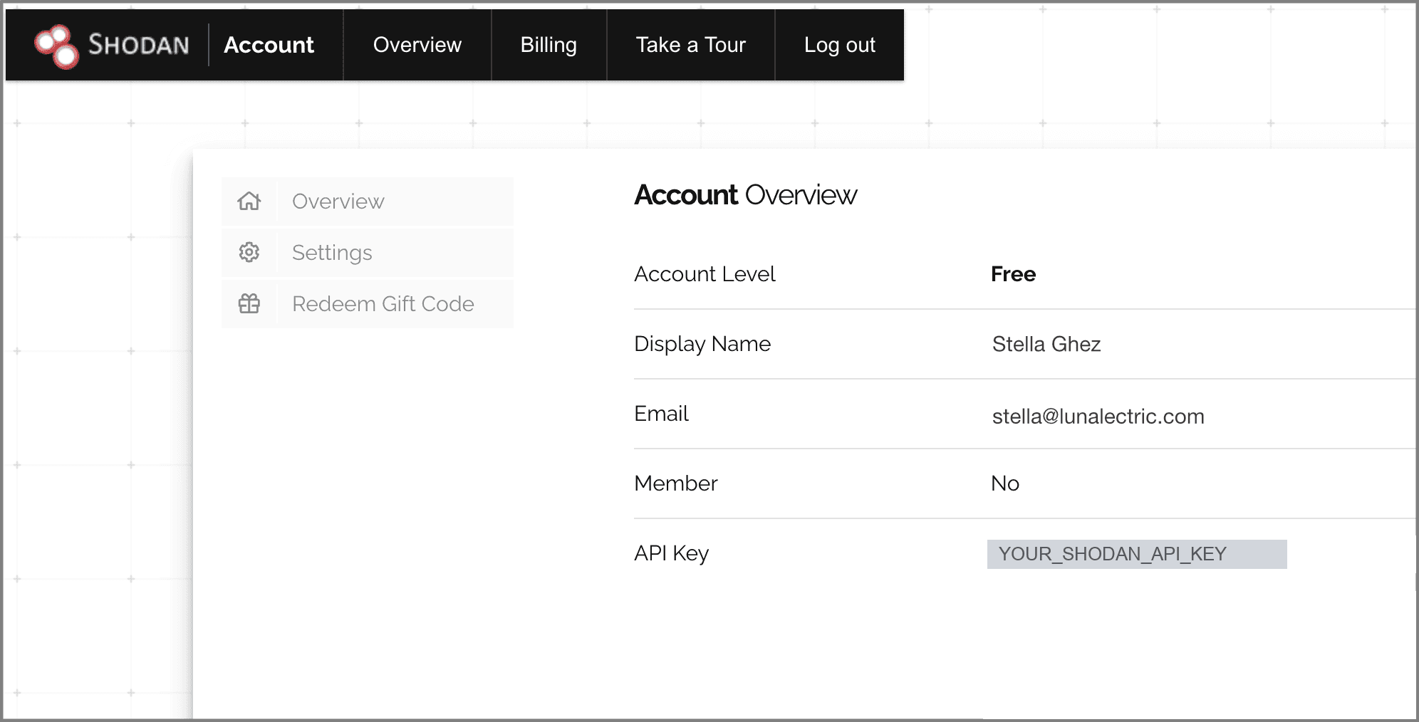 Shodan API key for Mondoo