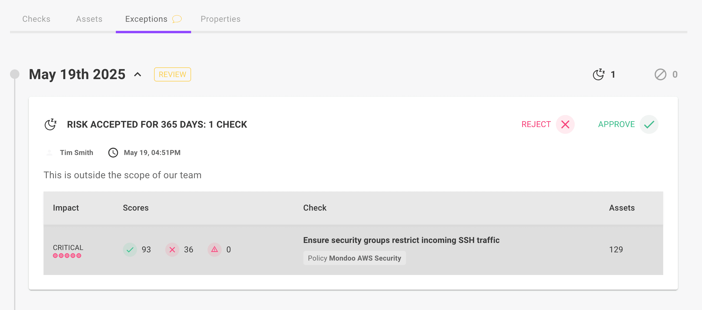 Security policies in the Mondoo Console