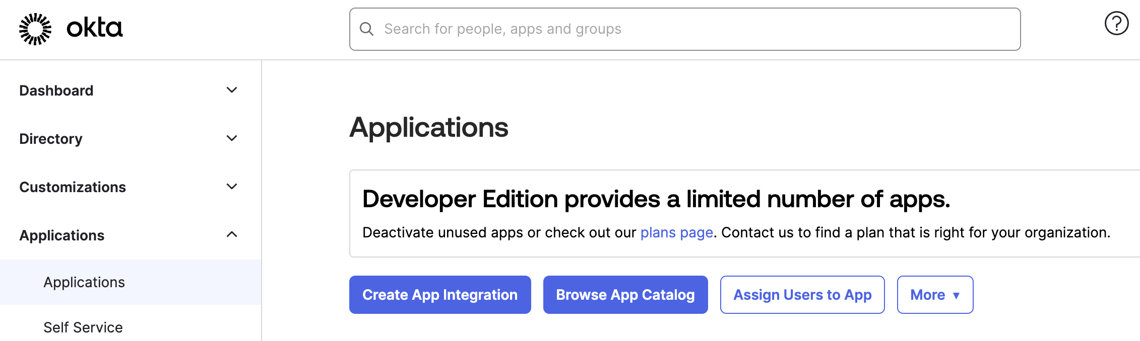 Okta applications