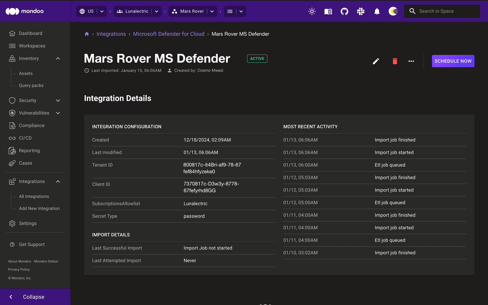 Mondoo Microsoft Defender integration