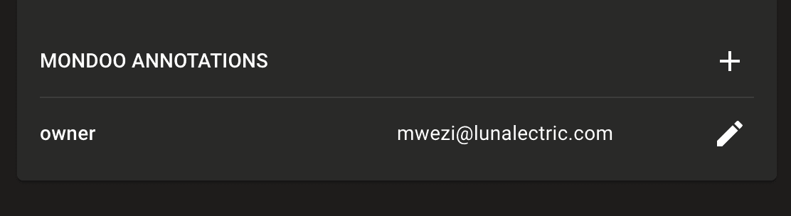 Annotation on a Mondoo asset