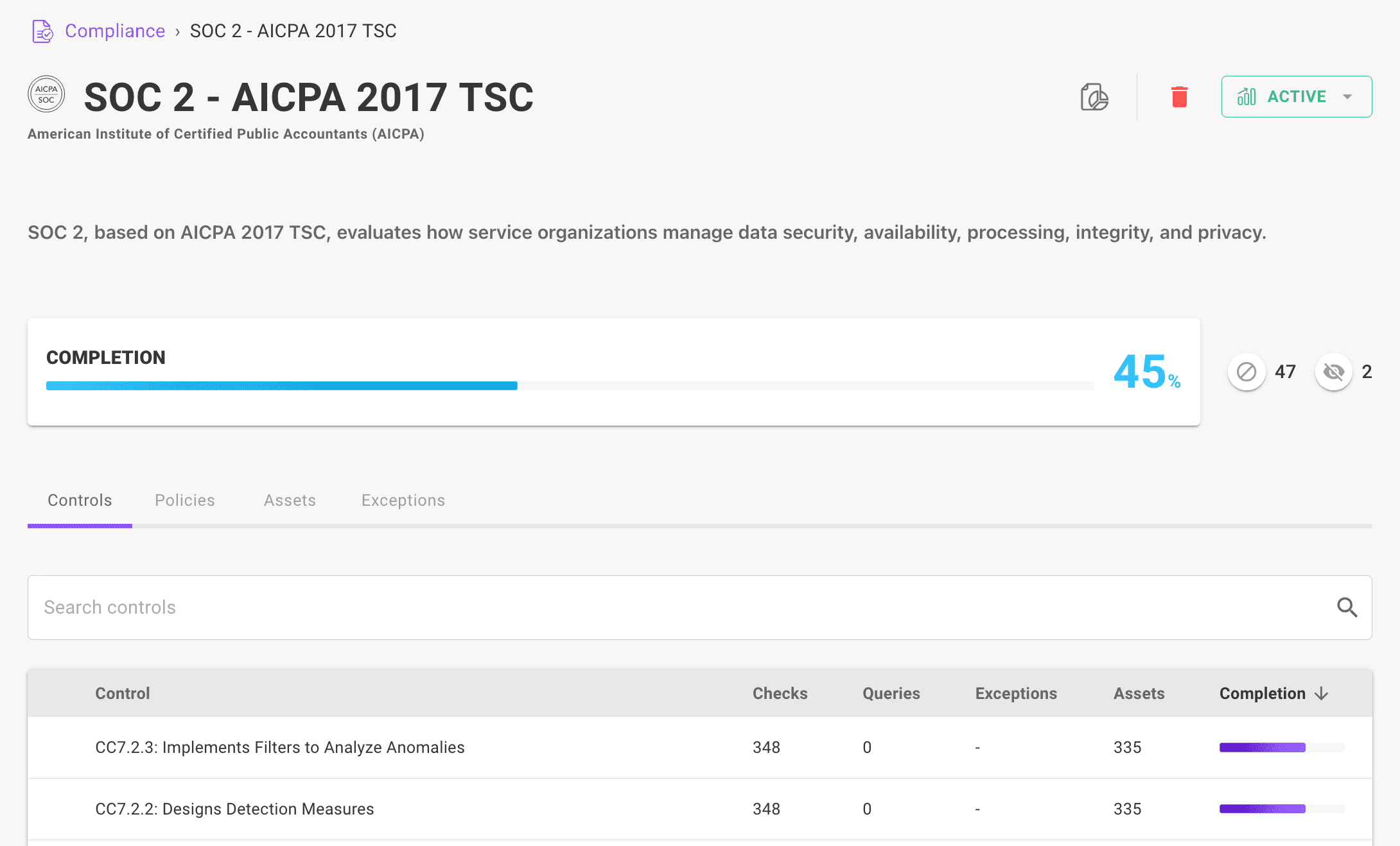 Compliance in the Mondoo Console