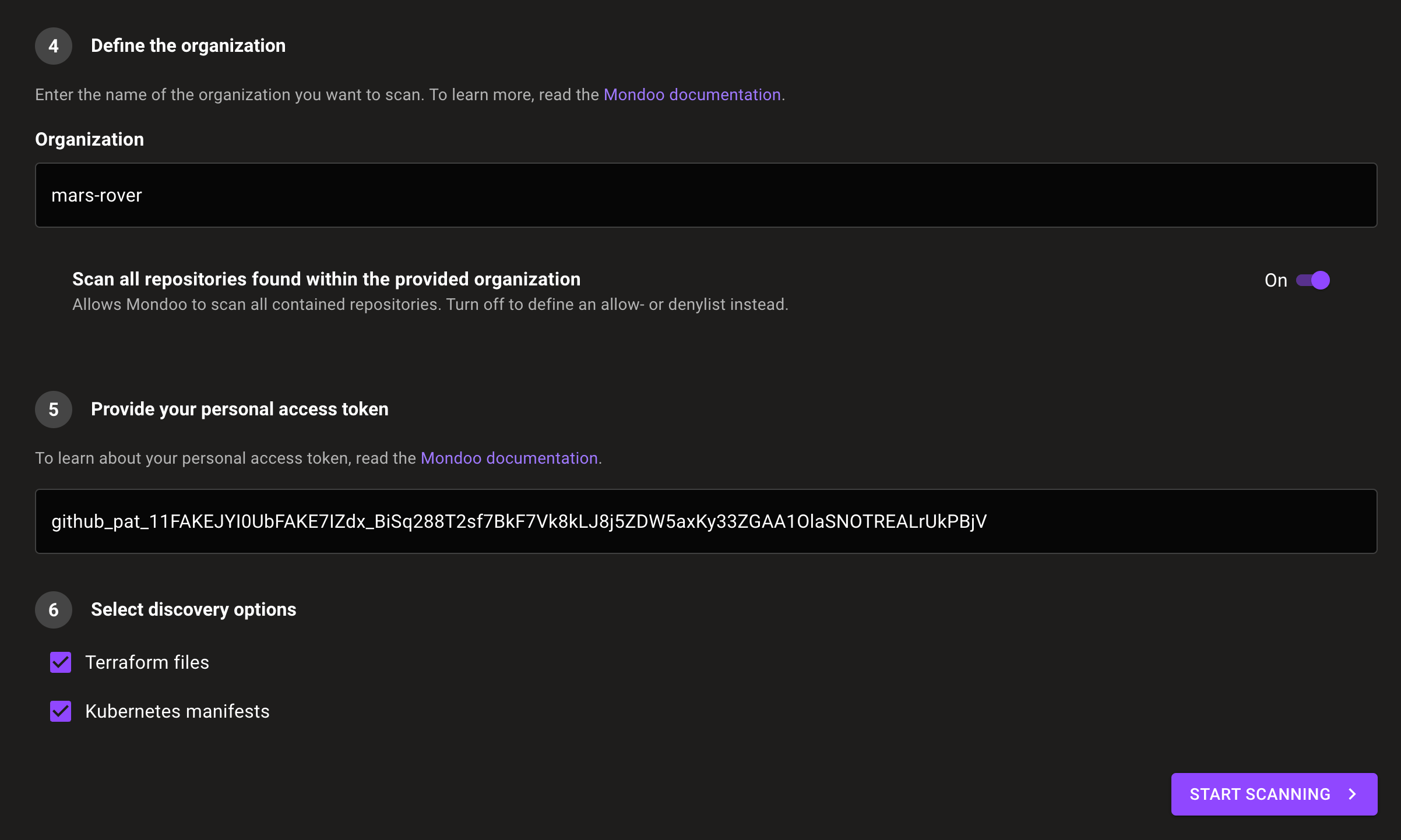 GitHub discovery options