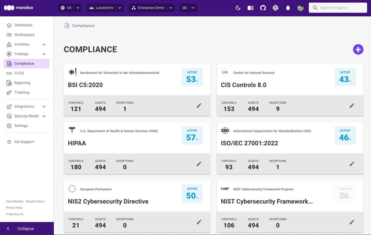 Compliance in the Mondoo App