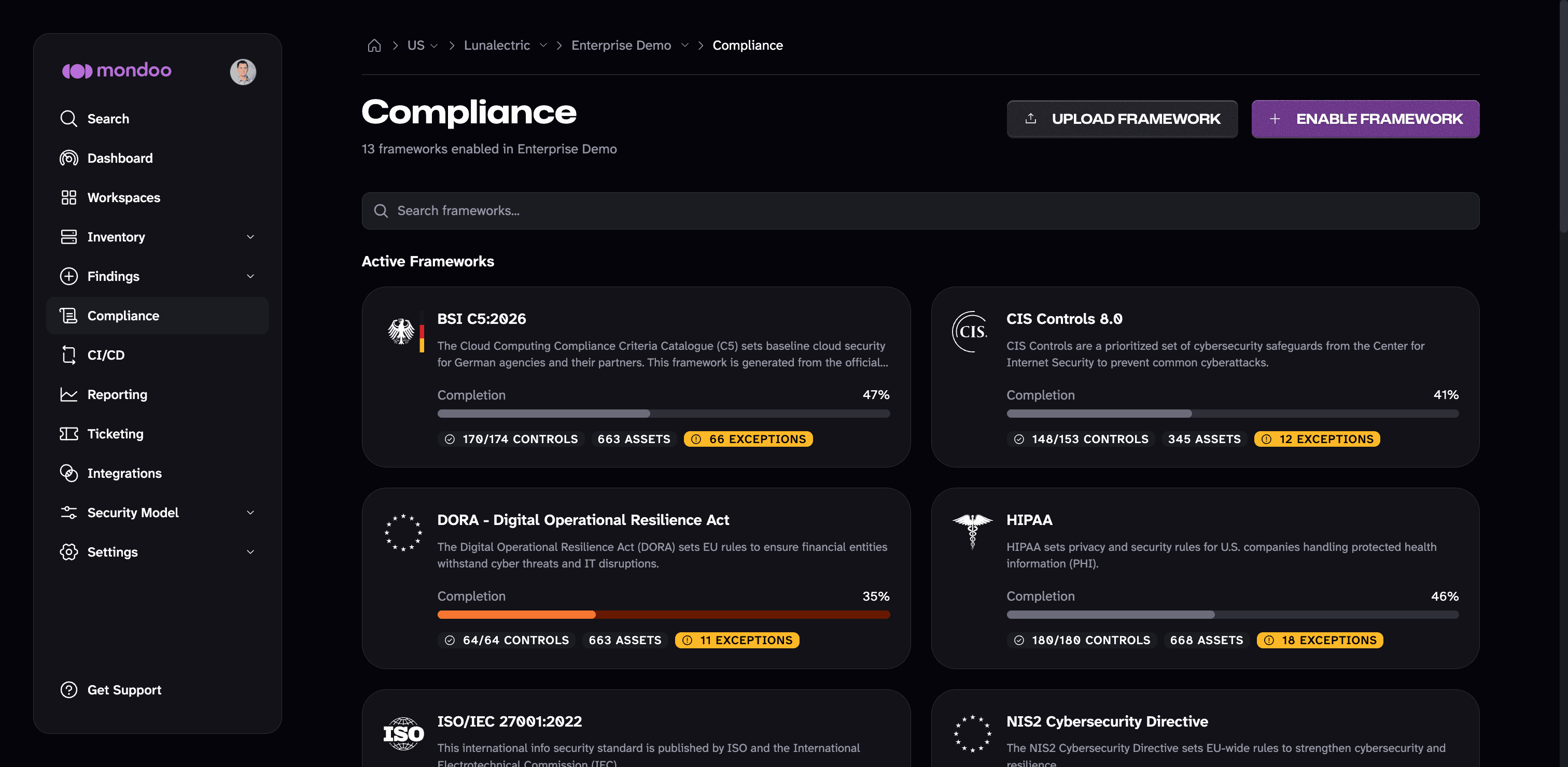 Compliance in the Mondoo App