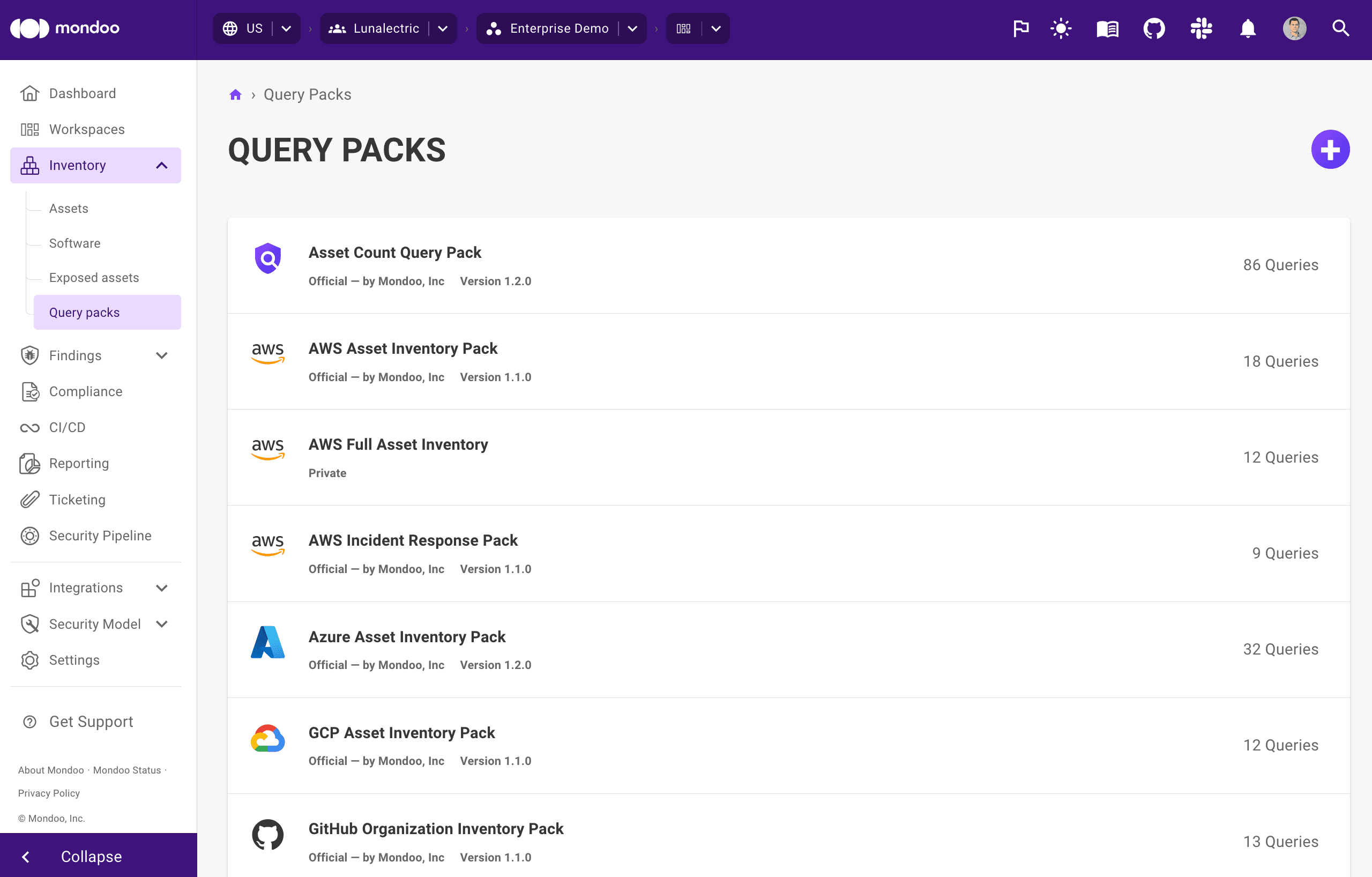 Query packs in Mondoo