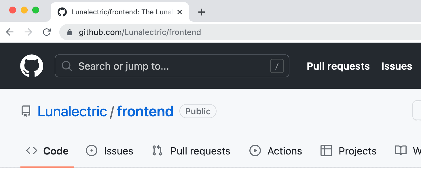 GitHub organization name