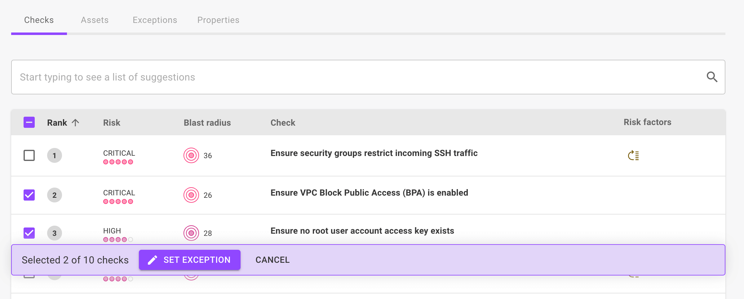 Mondoo security - set an exception