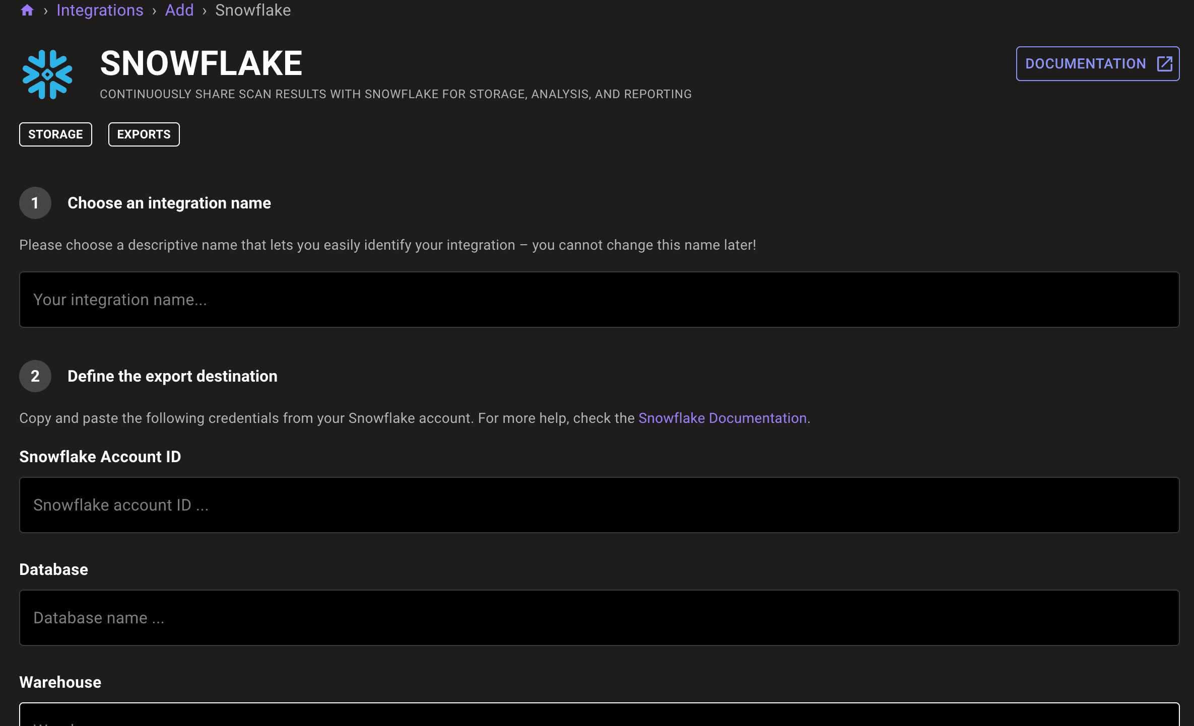 Snowflake integration - top