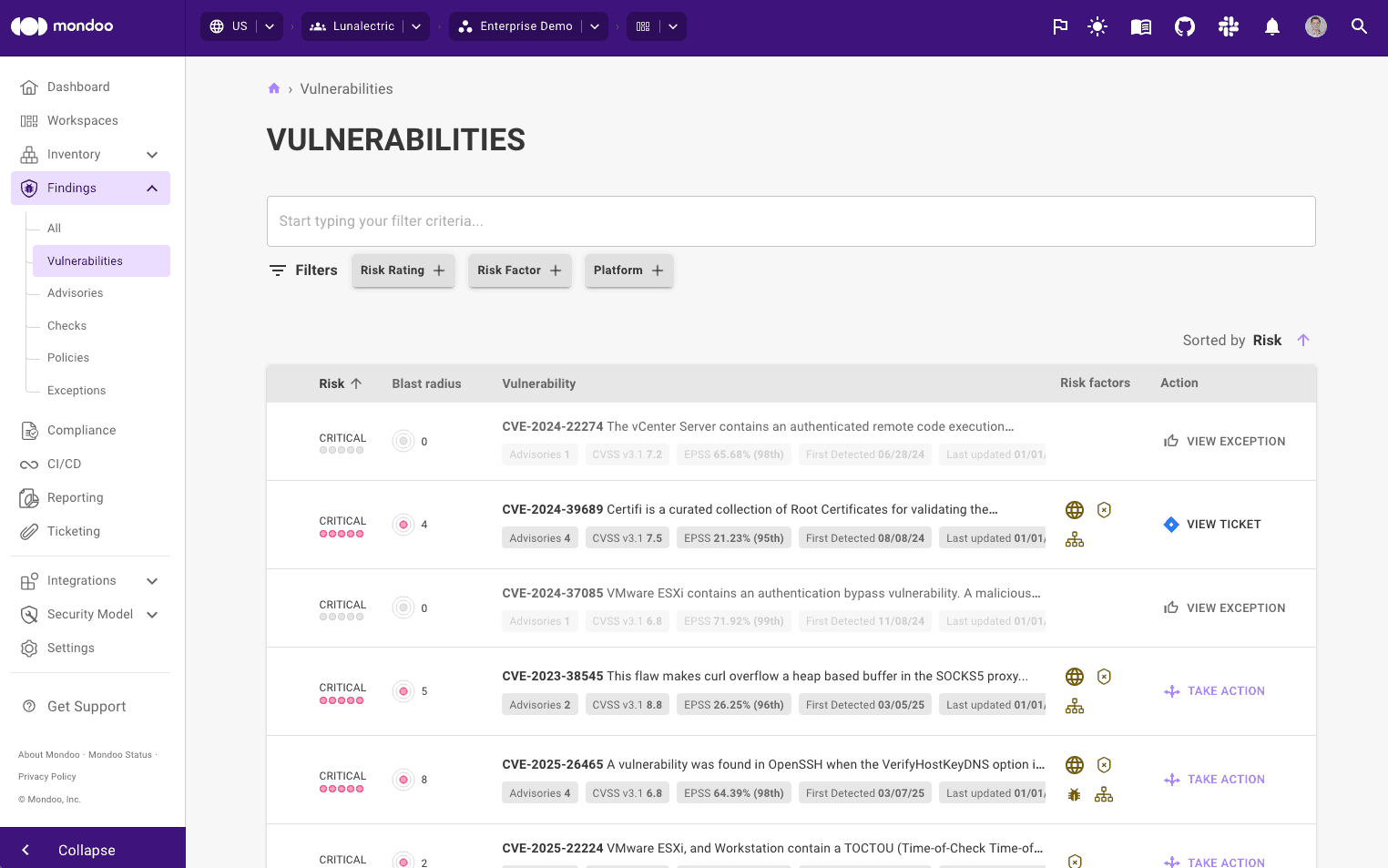 Find vulnerabilities