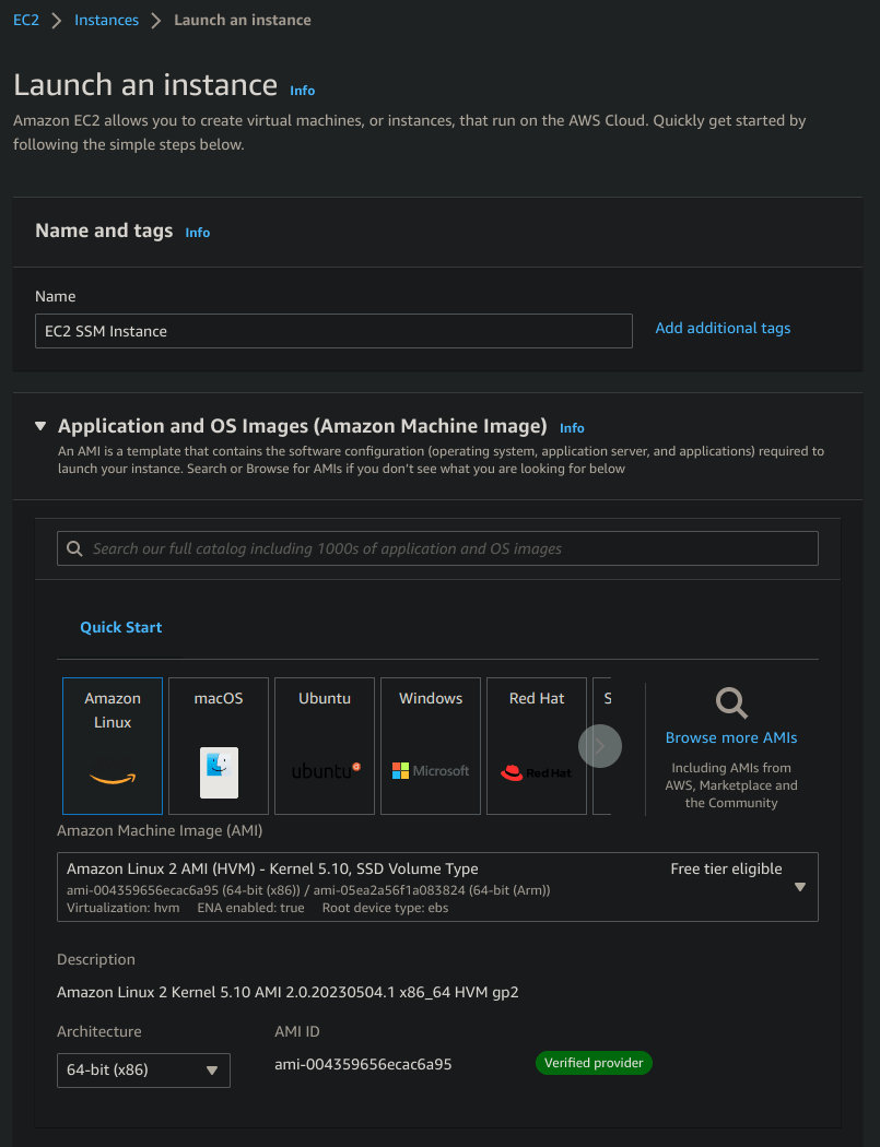 Create IAM SSM Role AWS Console