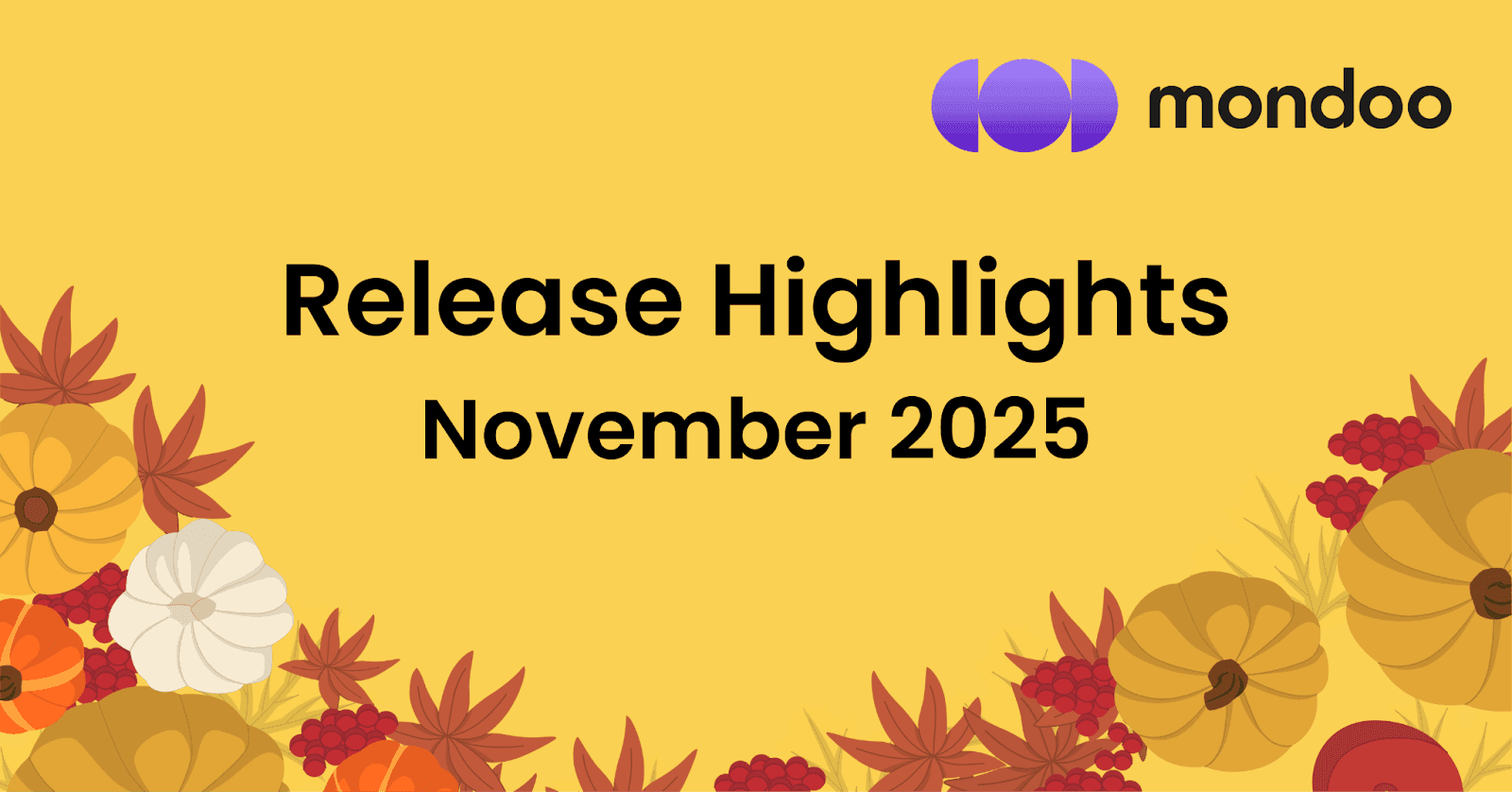 Mondoo Release Highlights November 2025