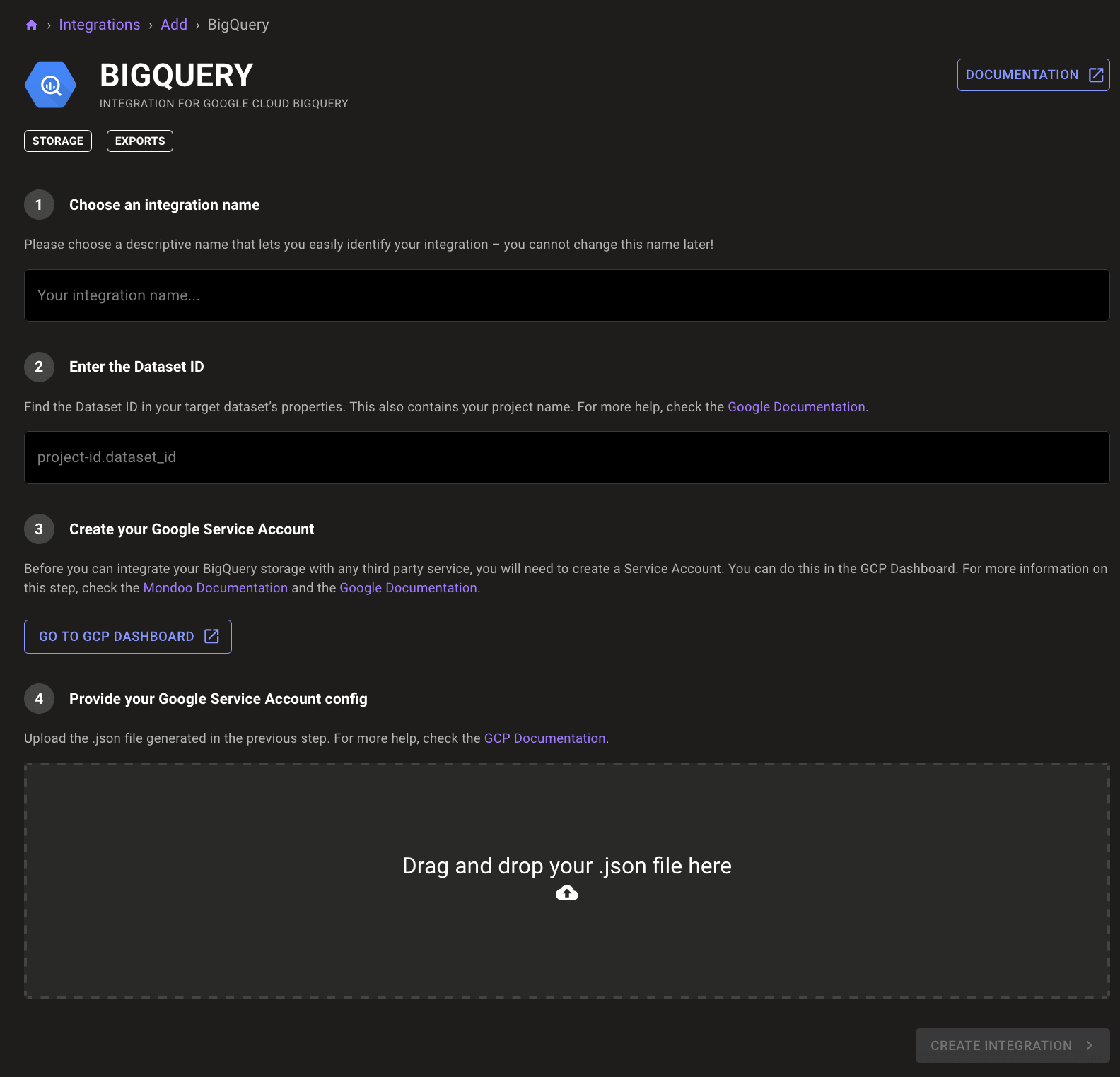 BigQuery Setup