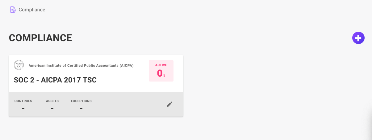 Compliance framework in the Mondoo Console