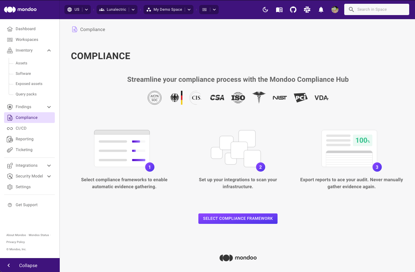 Compliance in the Mondoo Console