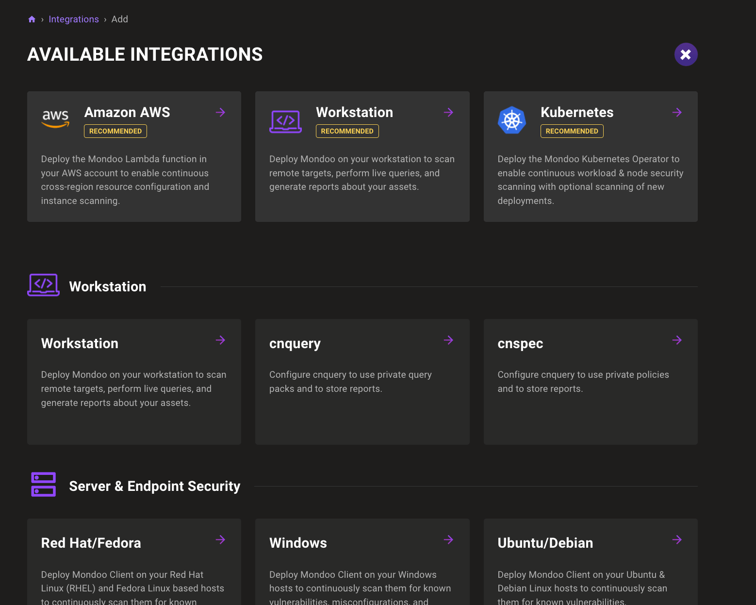 cnspec and cnquery Integrations