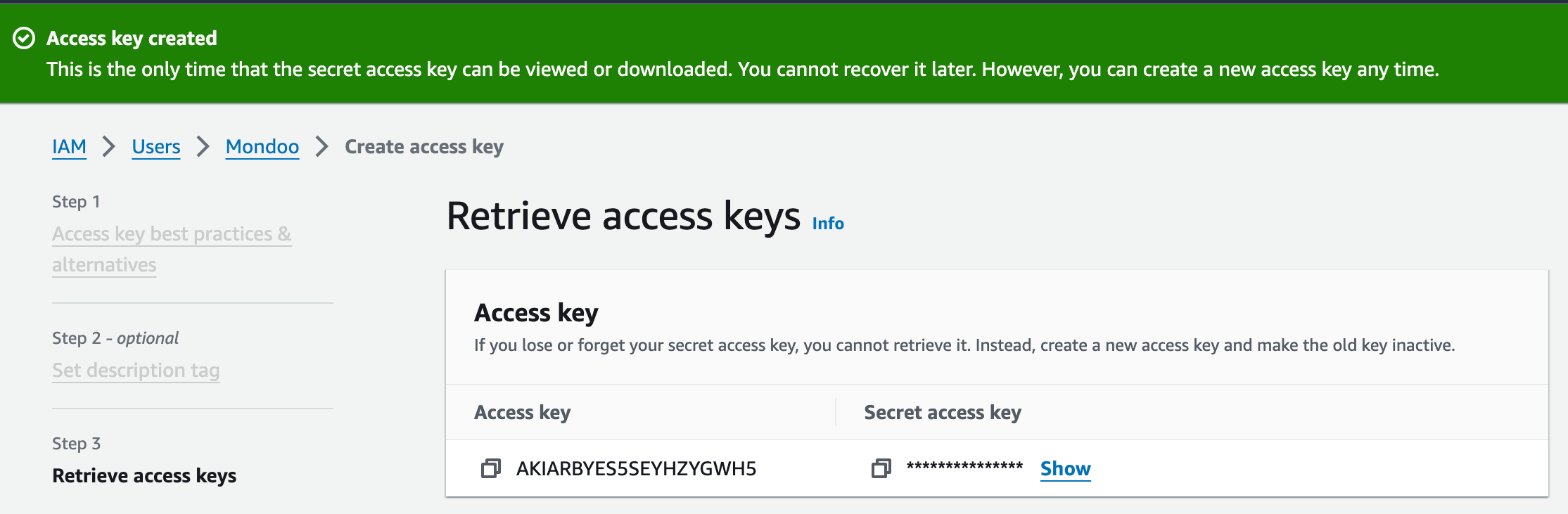 AWS access portal