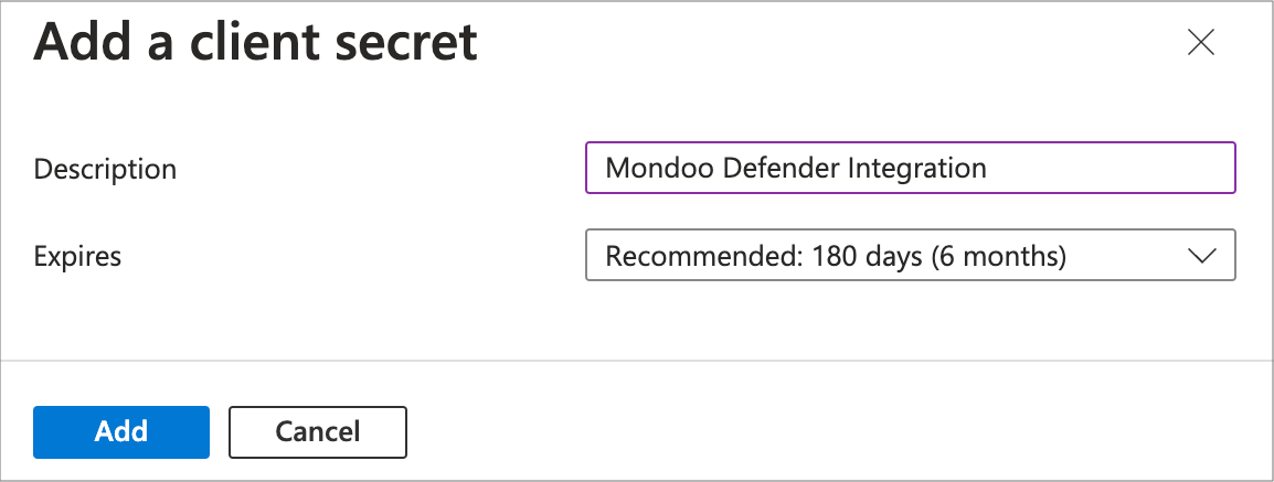 add secret