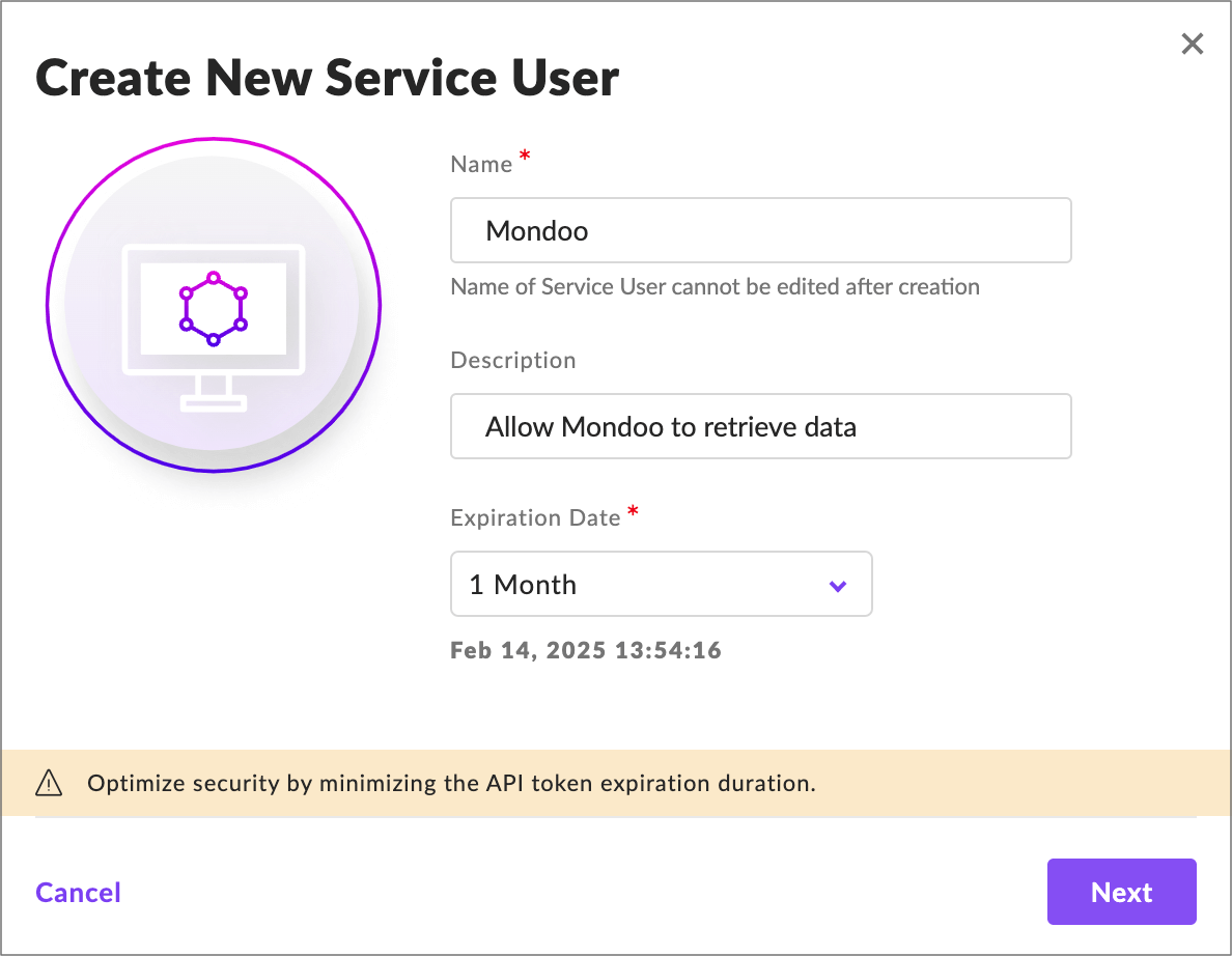 New SentinelOne service user