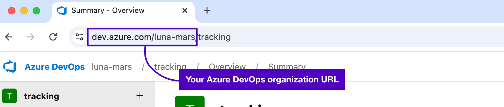 Find your Azure DevOps organization URL