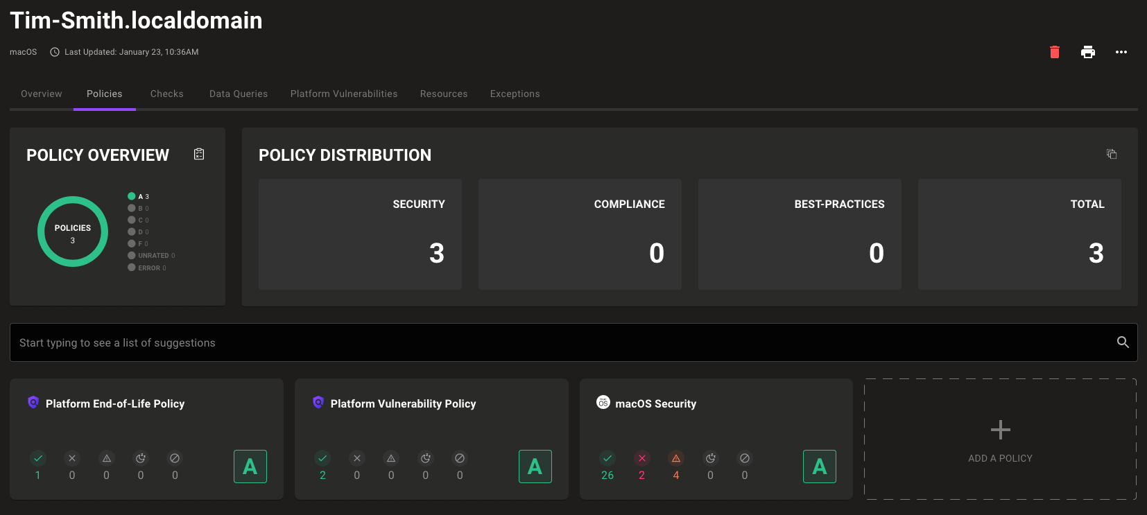 Policy stats