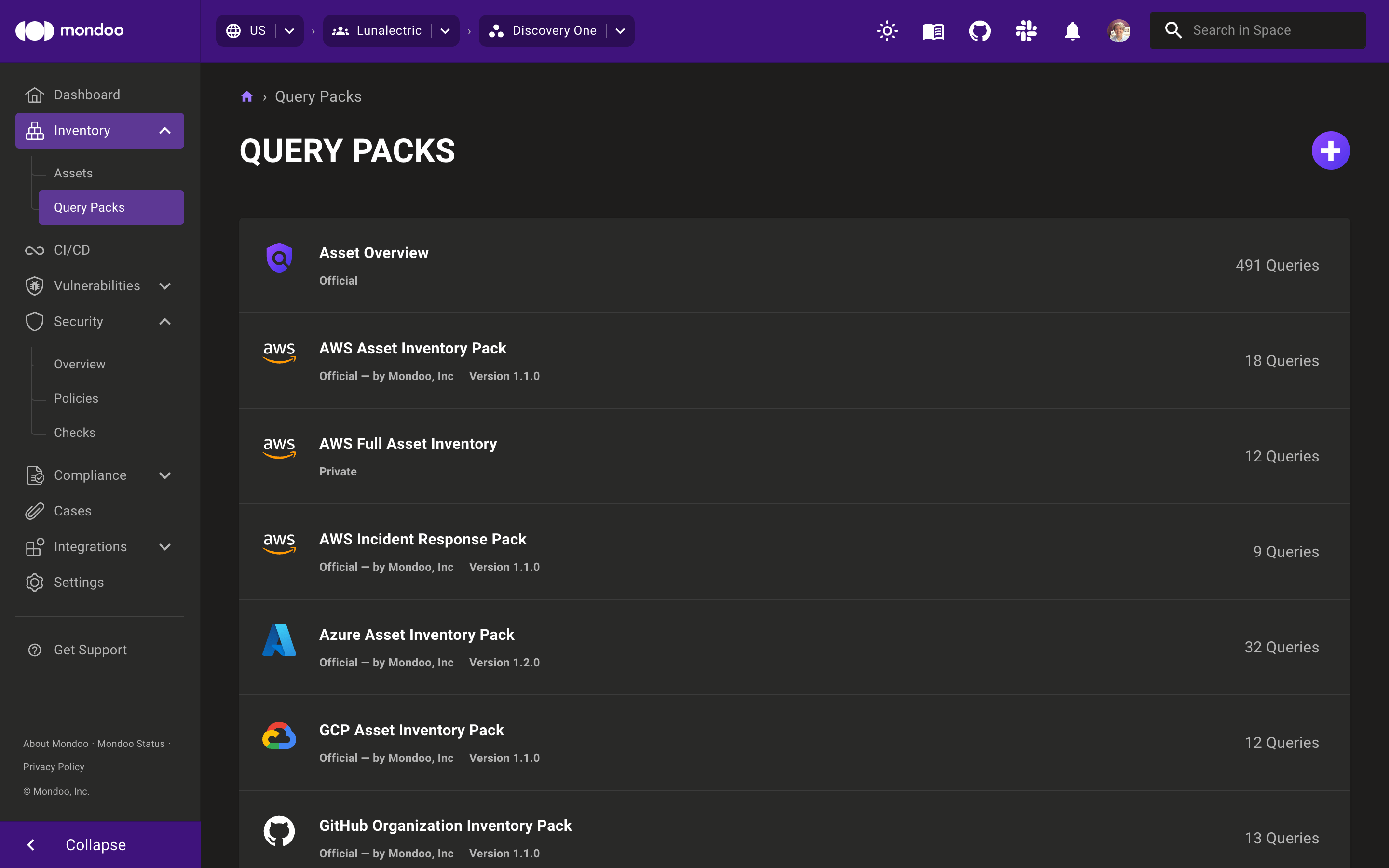 Query packs in Mondoo