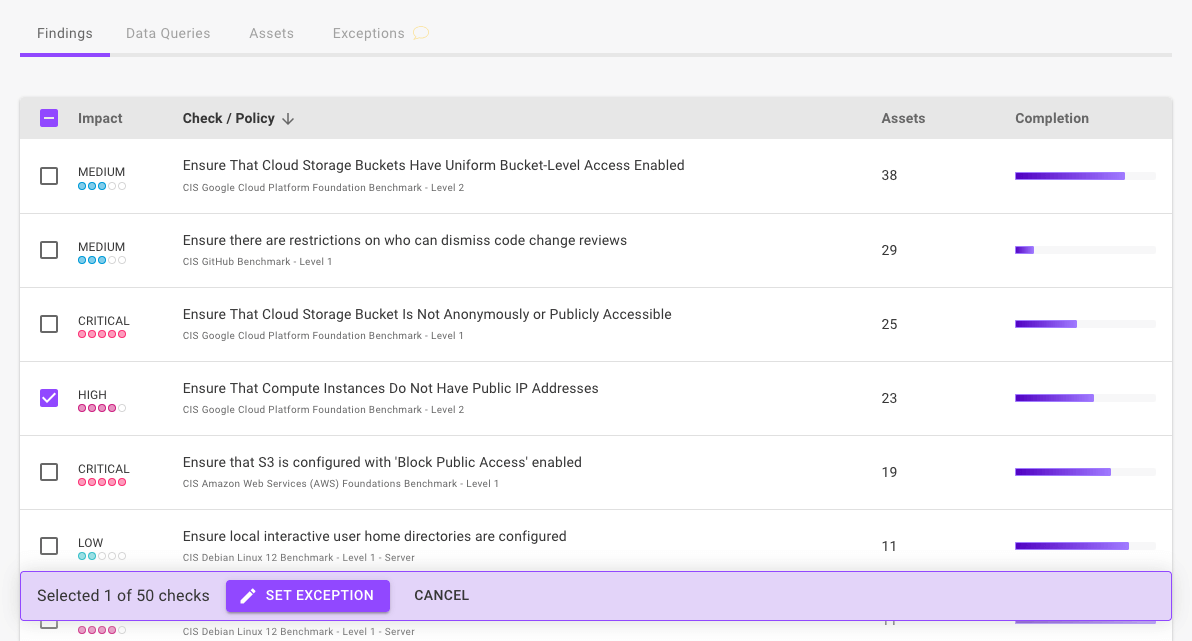 Check in the Mondoo Console
