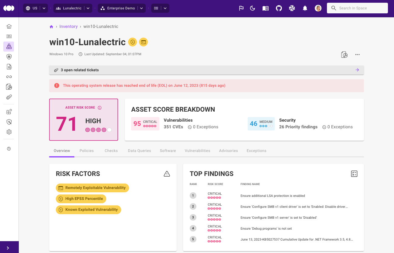 Windows 10 EOL detection
