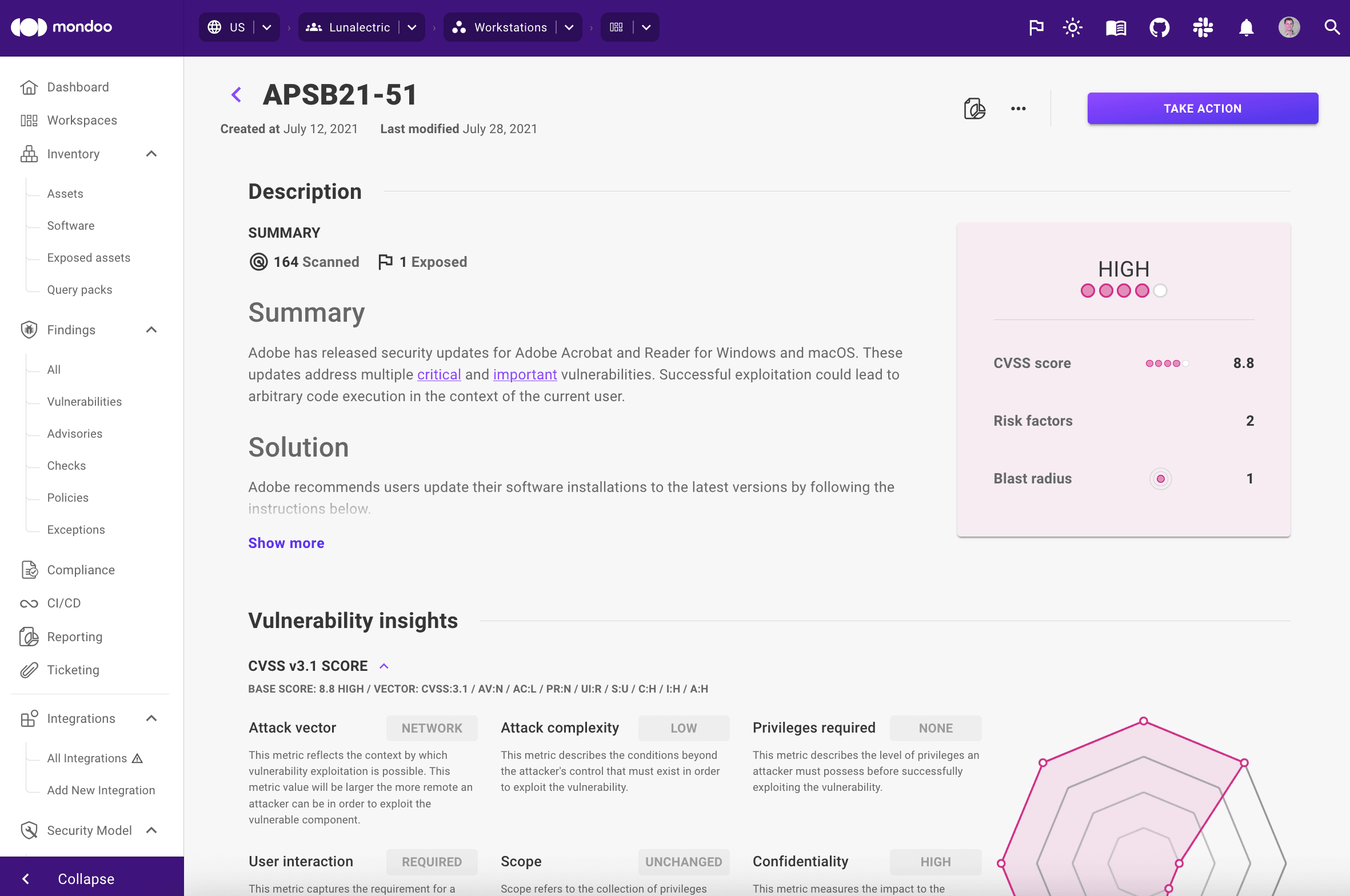 Mondoo discovers applications and exposes vulnerabilities