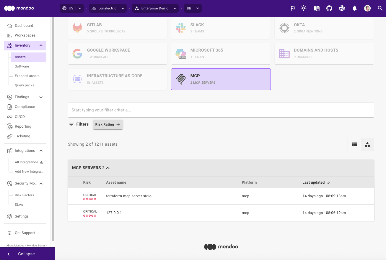 Mondoo discovers MCP servers and highlights security vulnerabilities