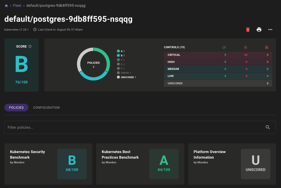 PostgreSQL Pod Asset
