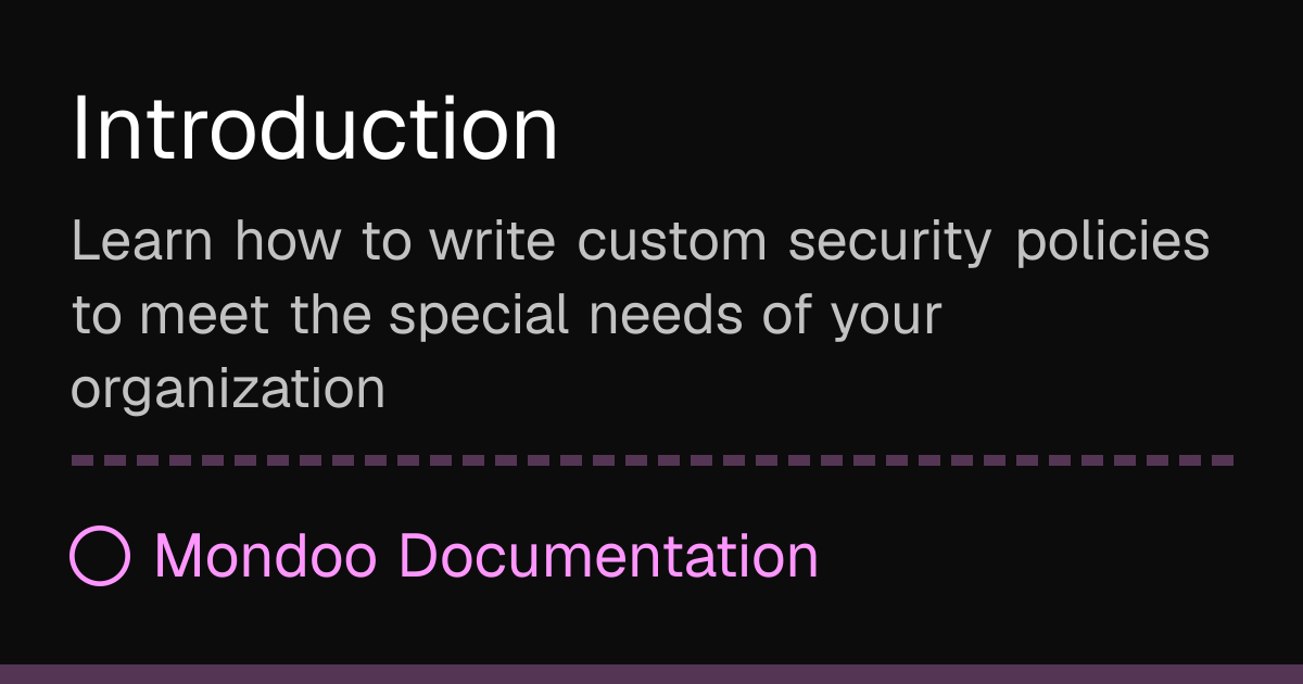 Introduction | Mondoo Docs