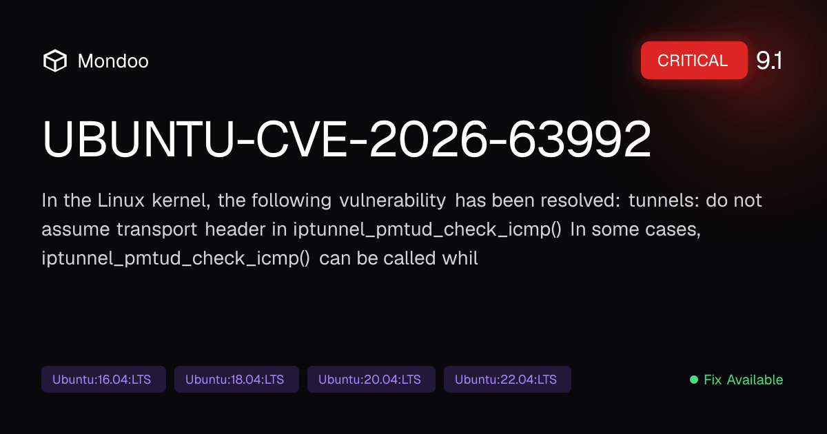 UBUNTU-CVE-2026-63992 | Mondoo Vulnerability Intelligence