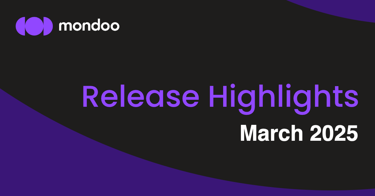 Mondoo Release Highlights March 2025